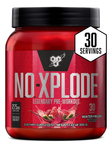 Pre Workout Powder Bsn N.o.-xplode Energy Watermelon 30 Porç