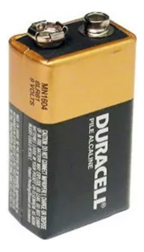 Batería De 9v Duracell Alcalina Rectangular Mn1604 6lp3146