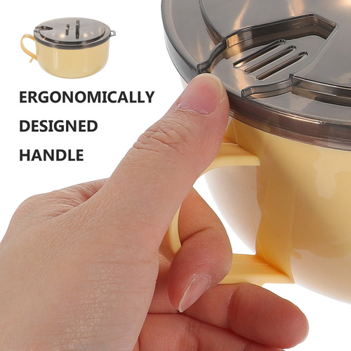 Taza De Fideos Instantáneos De Acero Inoxidable, Tazón De Fi