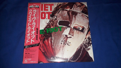 Quiet Riot- Live Riot(vinilo)insert + Obi+posters 1984 Japon