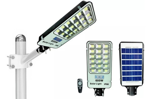 Lampara Solar Led 600w Suburbana Para Alumbrado Publico