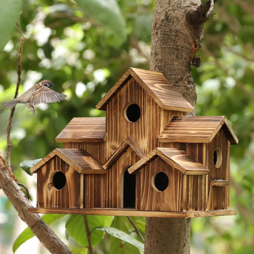 Casas De Madera Para Pájaros Para El Espacio Colgante Exteri