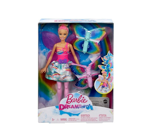 Mattel FRB08 juguete +3 años Barbie Dreamtopia muñeca Hada alas mágicas rubia 
