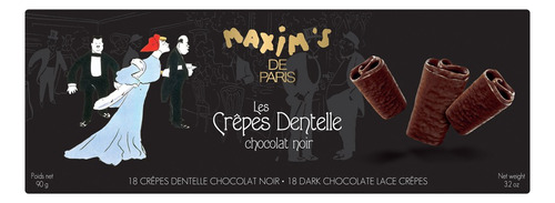 Maxims De Paris Pan Crepas De Chocolate Obscuro 90 Gr
