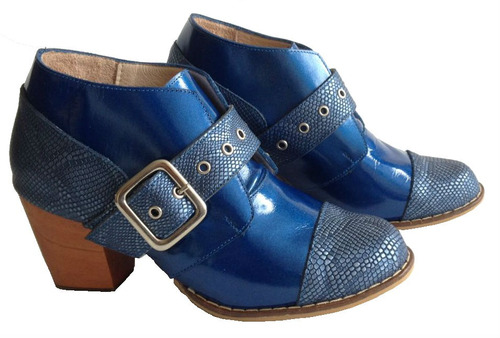 Zapato Mujer Lola Rossi Referencia Topacio Azul - Botines