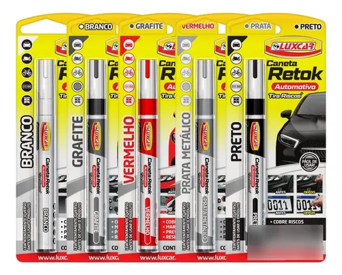 Caneta Retok Tira Riscos Automotivos Diversas Cores Luxcar ...