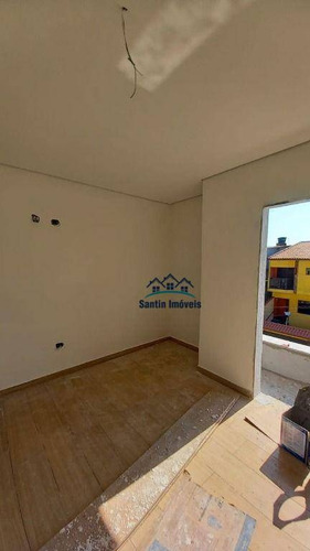 Sobrado + Cobertura Com 03 Quartos(01 Suíte )espaço Gourmet, 04 Vagas À Venda, 150 M² - Vila Alto De Santo André - Santo André/sp - So0414