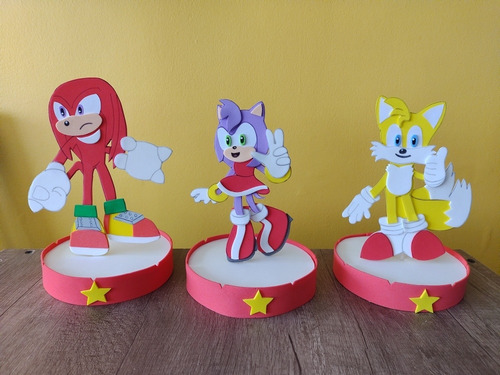 Centros De Mesa De Sonic Y Amigos