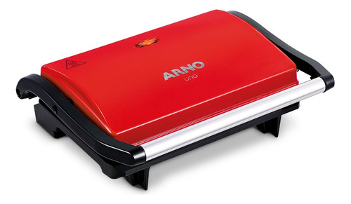 Grill Compact Uno 760w Placas Aderentes Vermelho 220v - Arno