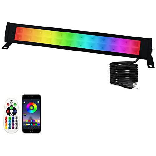 50w Luces De Pared Rgb, Barra De Luz Rgb Control Remoto...