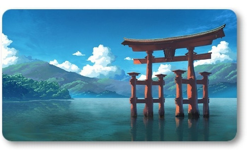 Mousepad Xl 58x30cm Cod.420 Arte Paisaje Arco Japón