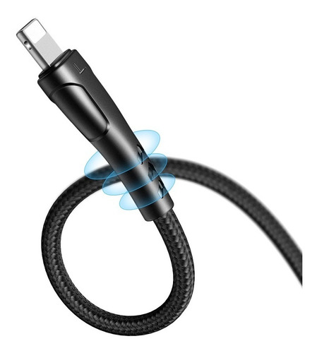 Imagen 3 de 9 de Cable Para iPhone Mcdodo Mamba Usb A Lightning Corto 20cm