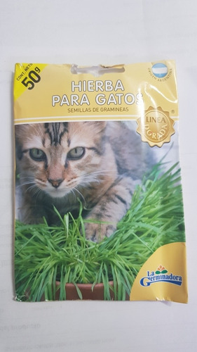 Semillas Hierbas 50gr Para Gatos Comestible La Germinadora 