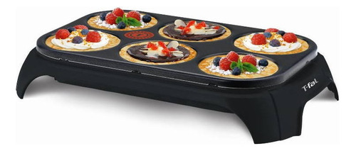 Crepera Eléctrica T-fal Tortillas Antiadherente 6 Porciones Color Negro