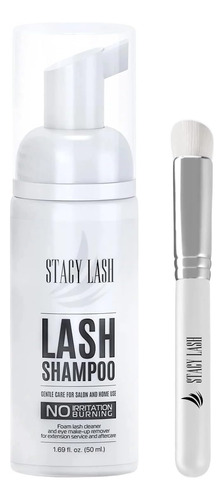 Stacy Lash Champú Para Extensión De Pestañas Cepillo Ml Espu