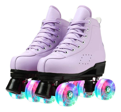 Patines De Ruedas Para Mujer Y Hombre Zapatos Altos De Piel