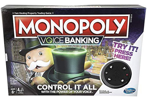 Monopoly Voice Banking Juego De Mesa Familiar Electrónico Pa