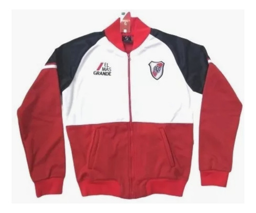 Campera Combinada Color Rojo. River Plate Adulto.