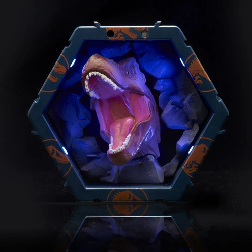 Imagen 3 de 6 de Figura jurassic world Dinosaurio Wow Pods t-rex Sensor Luces