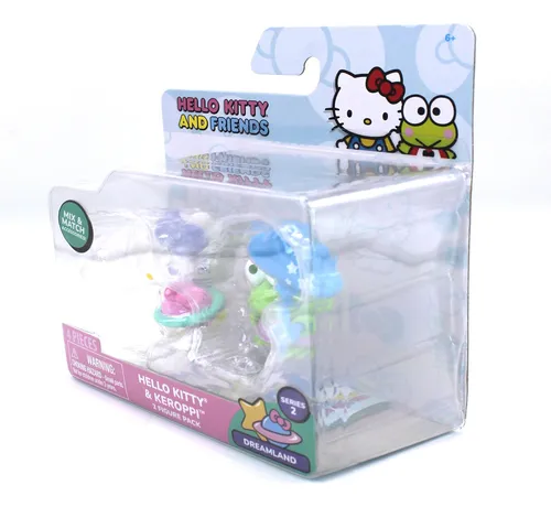Figura Hello Kitty Keroppi Set Dulce Y Nube 5cm Original