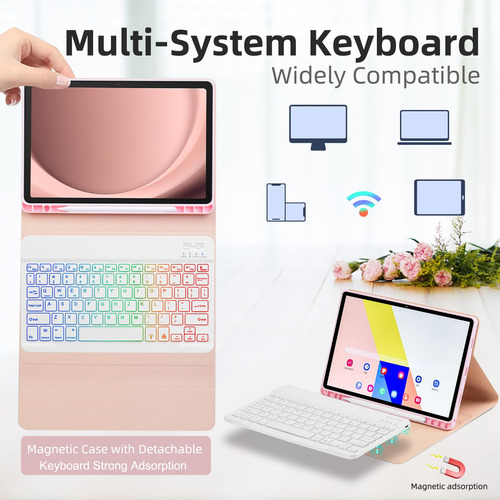 Funda Con Teclado Y Ratón: Transforma La Tableta En Una Comp