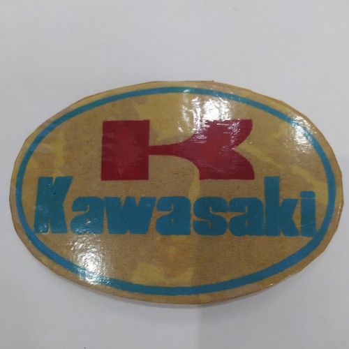 Antiguo Autoadhesivo Para Ropa Kawazaki Década Del 80