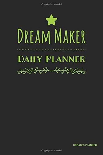 Dream Maker Daily Planner Undated Planner Green, Vision Boar