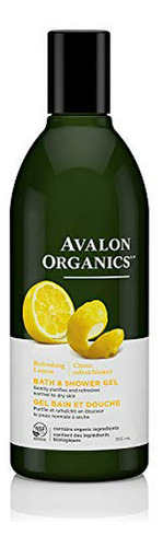 Gel De Baño Y Ducha Avalon Organics, Limón Refrescante, 12 O