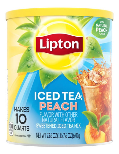 Lipton Durazno Polvo Saborizante 670g Imp
