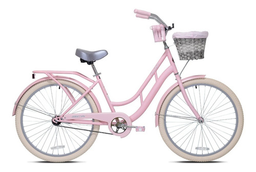Imagen 1 de 7 de Bicicleta Kent 26 In. Charleston Ladies Cruiser Bike Pink