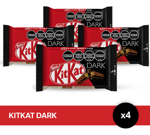 Oblea Kitkat® Dark 4 Fingers - 4 Unidades X 41,5gr