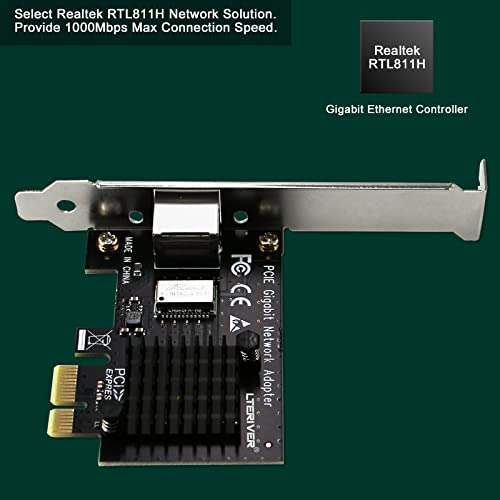 Adaptador Ethernet Gigabit Pci-e Lteriver Para Windows Serve