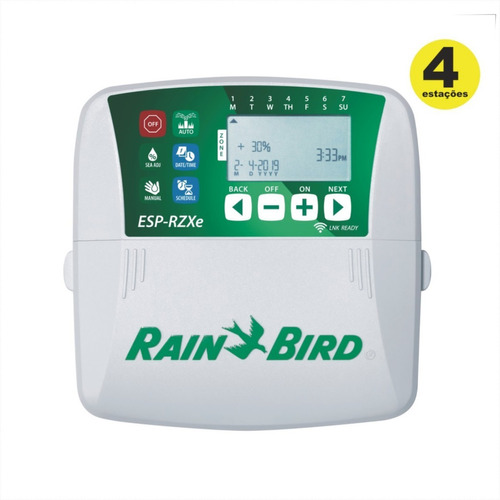 Imagem 1 de 5 de Controlador Irrigação Rzx-e 4 Estações Indoor Rain Bird