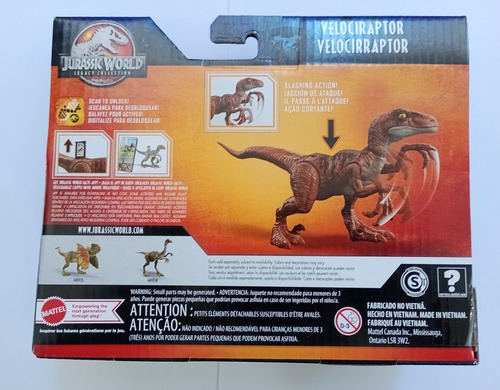 Velociraptor Dinosaurio Scape Jurassic World Figura Original