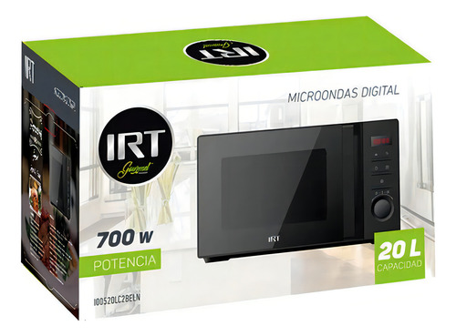 Microondas Irt I00520lc2beln Digital 20 Litros Negro