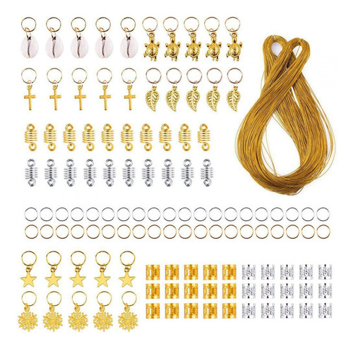Anillos De Pelo Rastas Clip Cuerda Trenzas Metal Moda Sh