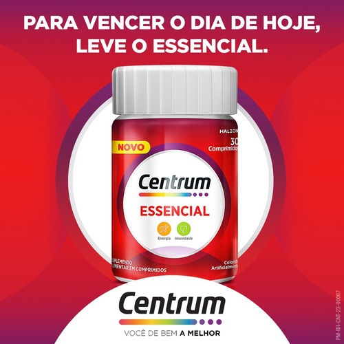 MultivitamĂnico Centrum Essencial 30 Comprimidos