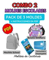Comprar Moldes De Carteras Combo 2 Moldes Escolares 3 Moldes Pdf Unico