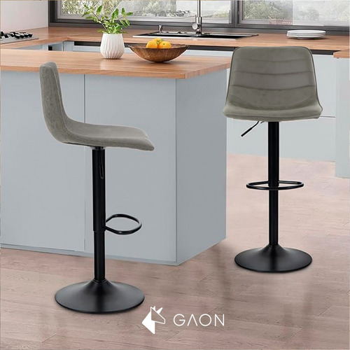Banco Para Bar Y Barra De Cocina Giratoria Con Reposapies