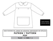 Comprar Molde De Costura, Delantal Pintorcito Simple , Pechera Pdf