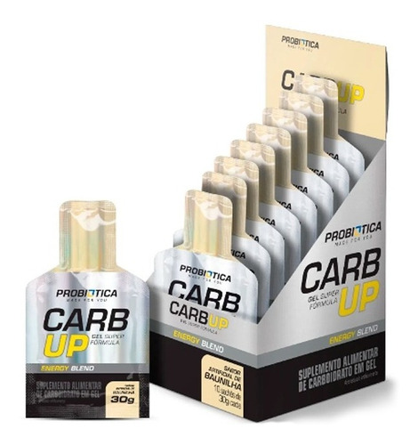 Carb Up Gel Super Fórmula - Caixa 10 Sachês 30g - Probiótica