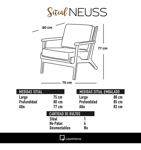 Sitial Neuss Pu - Latam Home