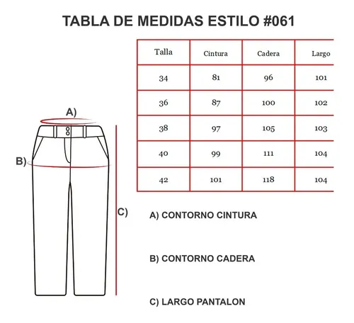 Pantalon Vestir Dama Tiro Alto Oficina Tallas Extras Platine
