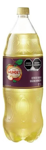 13 Pzas Refresco Sidral Mundet Sabor Manzana Durazno De 2 L