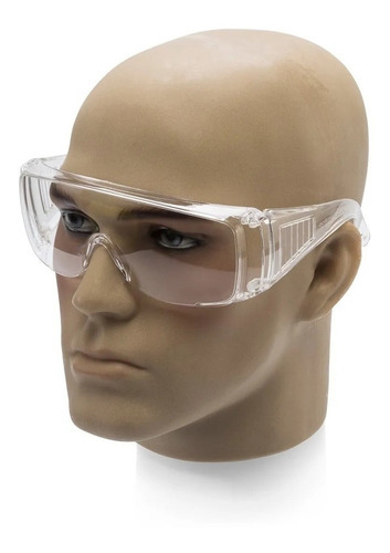 Óculos Segurança Proteção Cristal Sobrepor Ao De Grau Com Ca