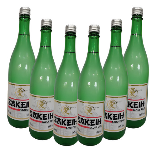 Saque Sakeih - Garrafa De 750ml - 6 Unidades - Japones - Kit