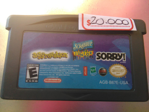 Juego De Gameboy Advance Original,aggravation 3 En 1.