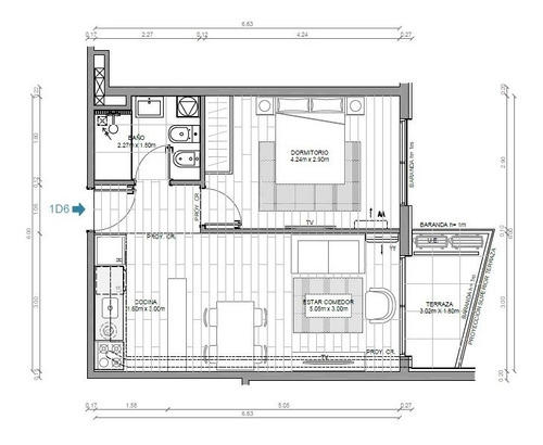 Imagen 6 de 11 de Va1235 Venta Apto 1 Dorm Cordon-inmo Prospero