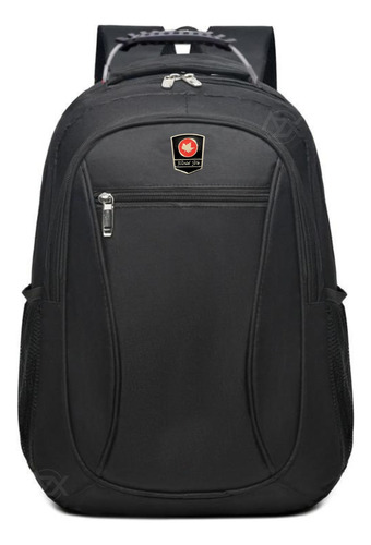 Mochila Executiva Impermeável Notebook Faculdade Reforçada Cor Preto