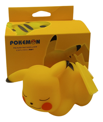 Lámpara Pequeña Pokémon Pikachu, Con Caja Y Baterías.